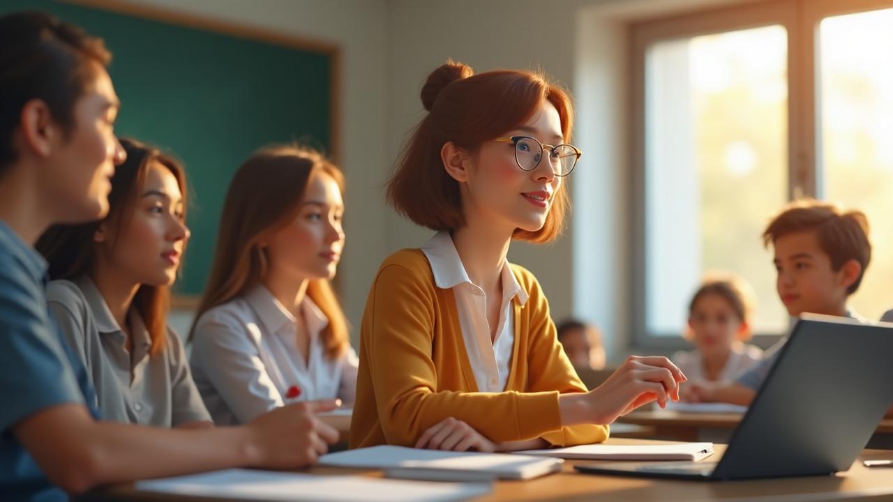 Professor criando avaliações com IA